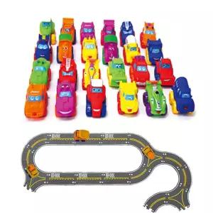 유치원교구 말랑 컬러자동차+도로매트 세트 아이들이좋아하는 조카선물 차장난감