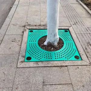 뿌리 조경 고정 철제 나무 보호판 덮개 잡초 원예 가로수