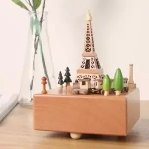 너도밤 원목 에펠탑 뮤직박스 오르골_19060518_667501