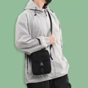 (색상 블랙)나일론 미니 백 여행 가벼운 핸드폰 가방 블랙 미니백 여자 휴대폰 엄마 여성 폰가방