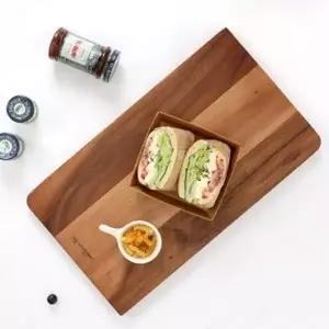 ( )아카시아 직사각 도마 대 4041 브레드 디저트 나무 플레이팅 홈파티 캠핑 주방 인테리어