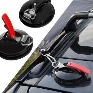 [2개구성] 자동차 차량 큐방 QB-01블랙 용품 캠핑 차박 진공 흡착판 EWA18F40