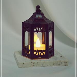 [2개구성] 랜턴 캔들워머 블랙워머 홈인테리어 -블랙 미니캔들 캔들세트 캔들케이스 FLWB932C6