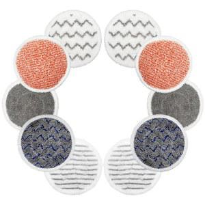 상어용 10팩 S8001 S8201 S7001 S7201 S7005 스팀 걸레 교체 패드 S7000 AMZ S7001TGT S7020 스크럽 올인원 그립 소프트 세척 패드. 부품 XKITP7000