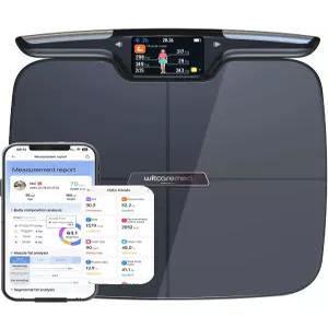 체질량지수(BMI) 체지방 근육량 수분 비율을 고려한 위트케어 스마트 체중계 8 전극 고정밀 욕실 앱을