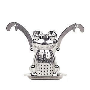 [2개구성] X 2개 받침포함 모양 레스 스트레이너 여과기 우려내기 개구리 인퓨저 인퓨져 티 스텐 AWAC888C