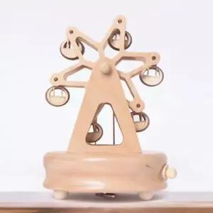 [하프클럽/셀러허브]태엽 우든오르골 움직이는 대관람차 원목 뮤직박스