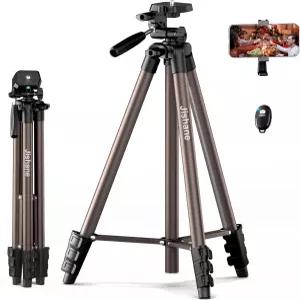 71인치 카메라 삼각대 무선 리모컨 스마트폰 홀더 및 휴대용 가방이 포함된 경량 알루미늄 휴대폰 캐논
