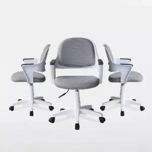 보루네오 비비드 화이트바디 솔로몬책상의자 CB5118