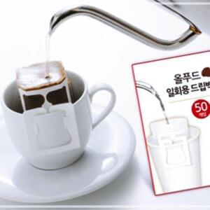 [2개구성] 드립백 50개입 드립커피용 원두필터 필터 커피용필터 원두 커피용품 IPW1D007C