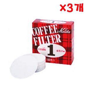 [2개구성] 칼리타 원형 1 100매 X 3개 펄프 원두 DUW4BC73A