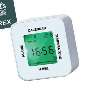 [2개구성] 키친아트161 쉬운기능 달력 온도계 탁상시계 알람시계 타이머 AEWA02292