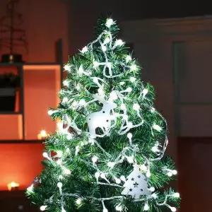 [하프클럽/셀러허브]100구 투명선 앵두 백색 지니전구(5M)전원잭