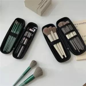 (타입 소형)휴대용 메이크업 브러쉬 파우치 수납 케이스 소형 휴대용 꽂이 캠핑 출장 이너백 화장붓가방 소