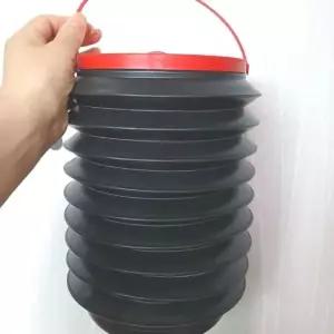 ( )차량용 뚜껑있는 수납통 쓰레기통 다용도 우산보관 캠핑 소품통 고시원 물통 휴지통 다기능 원룸