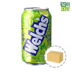 웰치스 백포도 355ml (24캔)/초등학생 맛있는 음료수 단체 운동회 체육대회 단맛 음료 유아 아이들 소다