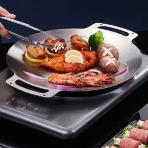 ( )만능큐 스텐 그리들 캠핑불판 33cm손잡이+가방포함