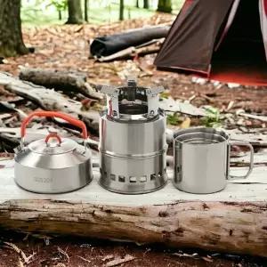 ( )캠핑 낚시 주전자 스토브 세트1L 4종 컵 포함
