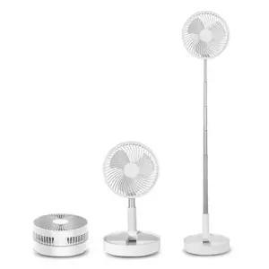 (색상 화이트)안테나 높이조절 탁상용 선풍기 접이식 폴딩팬 용미니선풍기 USB선풍기 탁상 책상선풍기 캠핑