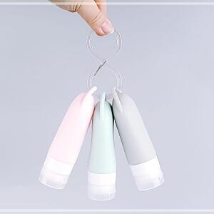 [2개구성] 필우커머스 실리콘공병 세트 샴푸통 여행용공병 공병고리 90ml 수영장세면 휴대용 LWFCC9D2