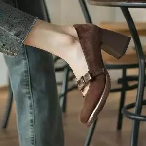 여성 메리제인 사격형 드레스 슈즈 구두 뮬슬리퍼 (37557938)