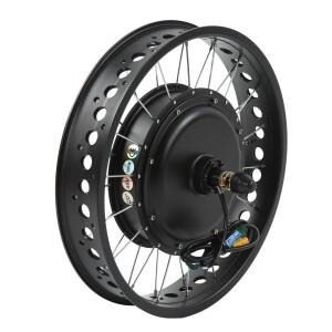 강력한 전기 자전거 변환 키트 LCD3 계량기 및 타이어 뒷바퀴 포함 성능 향상 48V 1500W