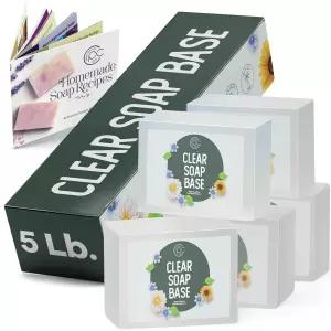 비누 제조 용품을 녹이고 붓기 위한 프라임 크리에이션 베이스 보습 글리세린 5파운드 무향