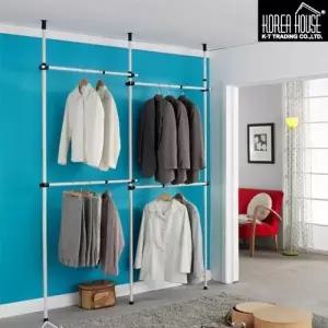 ( )수납 4단 폴 행거 옷걸이 보관 일반형 25mm 정리 옷장