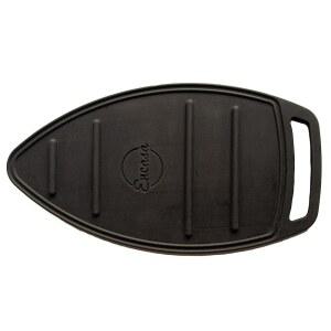 뜨거운 다리미 받침대용 엔카사 XO 실리콘 매트 - 내열성, 미끄럼 방지, 다림질 시 테이블 보호용 두꺼운 패드, 불에 타지 않음, 세탁기 세척 가능, 내구성 블랙