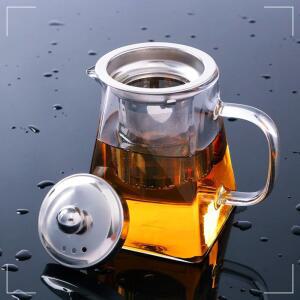 [2개구성] 업체HYJU협력체 에이치와 내열유리 450ml HIK-363 유리포트 내열차주입기 냄비필터 DUWB750E8