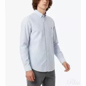 폴로랄프로렌 25FW 포니로고 자수 스트라이프 옥스포드 셔츠 710804255004