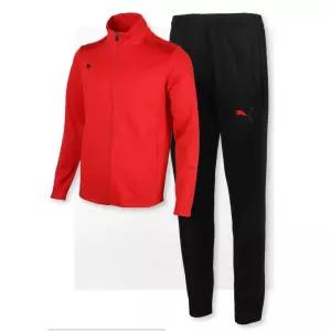푸마 기모 겨울 단체복 운동복 빨강수트+검정바지 스트릿패션코디 남자트레이닝복세트 헬스웨어 아빠선물
