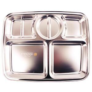 [2개구성] 학교 학생 군대 식당 스텐사각식판 BHW1E314E