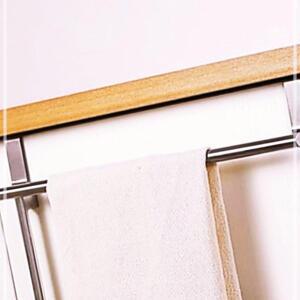 [2개구성] 싱크대도어거치 행주걸이 실버대 화장실 욕실 스텐 무타공 주방 IPWE5D4F3