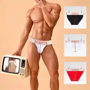 남성 비키니 삼각팬티 로고 밴드 언더웨어 속옷 BS844 (12666233)