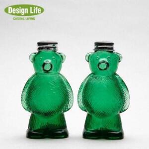[2개구성] Design Life 곰돌이 소금 후추병 2P세트- 그린 키워드없음 AWA4EC4B