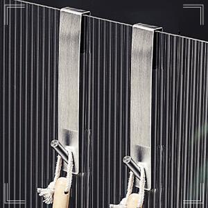 [2개구성] 만능 소품 2P DD-12497 문 싱크대 수건 무타공 욕실 후크 걸이 고리 다용도 타올 AWD770C7