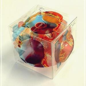 [2개구성] 모형 인테리어공예 재료 세트 심장 입체큐브 만들기 LW61D9CC