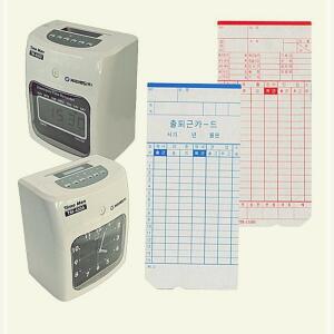 [2개구성] 출퇴근 근태 TM450A 출근 아마노 기록지 450D용 카드 LW8E2457
