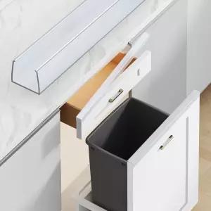 18인치 길이의 캐비닛 도어 프로텍터 유연한 슬립온 플라스틱 엣지 가드 마모 갈라짐 변색을 방지하는 얇고