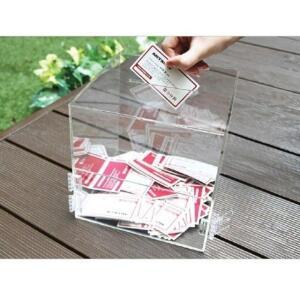 이벤트 식권함 투표함 17 A0039 뽑기통 아크릴박스 추첨함 모금함 응모함 NWC166B3