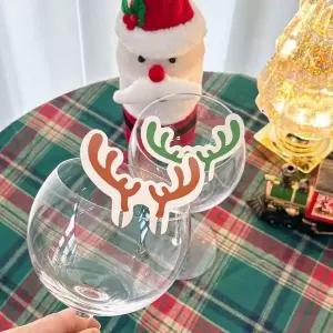 [하프클럽/셀러허브]크리스마스 와인잔 데코 와인잔 장식 꾸미기