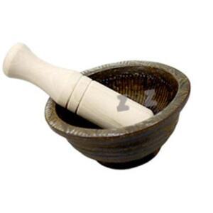 [2개구성] 도자기 - 중 약12.5cm 깨공이 분청분마기 가정용 공이 절굿공이 원목공이 절구 EWD02D37