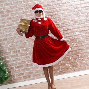 [2개구성] 형 산타복세트 산타복장 산타의상 크리스마스용품 성탄절 산타 성탄용품 원피스 EWB67CE8