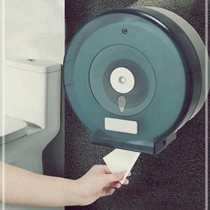 [2개구성] 디스펜서 롤 휴디지스펜서 블루+블랙 점보 보관 케이스 휴지 화장실 LW13EDAB