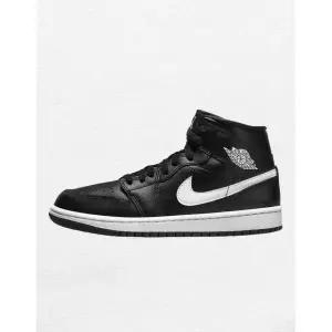[나이키]우먼스 스니커즈 에어 조던 1 미드 블랙 DV0991-001