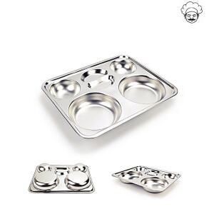 [2개구성] 학교 4 찬 원형 태극 병원 스텐 단체급식 식판 HW75BAF7