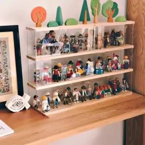 피규어 장식장 보관 전시 우드 진열 벽걸이 아크릴 케이스