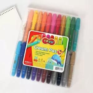 돌려쓰는 크레파스 크림파스 24색 토루 어린이 유아 미술