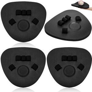 TEBERY 야구 훈련 장갑 4팩, 연습용 배팅 플랫 실내 장갑, 연습 폼 트레이너, 장비 필딩 디자인 실외용 소프트볼 내야